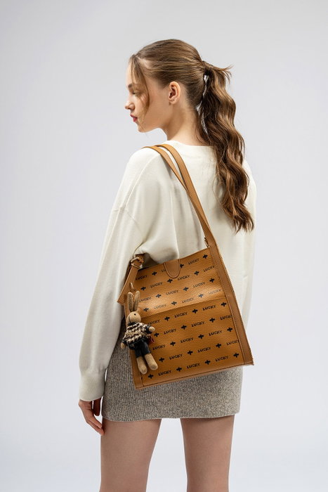 Lucky Bees Bolso Tote Mostaza